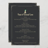 Bride of Frankenstein Wedding Menu | Gothic メニュー (正面/裏面)