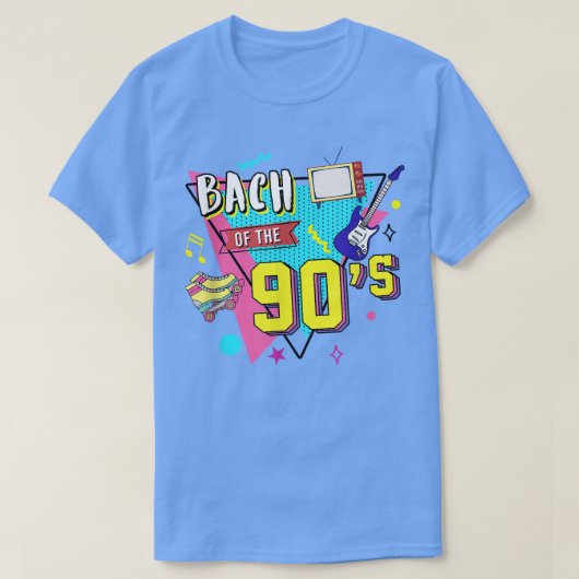 Bride Of The 90's Bridesmaids 90s Bachelorette Mat Tシャツ (デザイン正面)