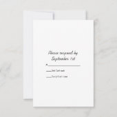 Bride on TractorカントリーファームウェディングRSVPカード 出欠カード (裏面)