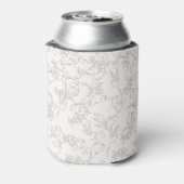 Bride on white floral pattern Wedding Party 缶クーラー (缶裏面)