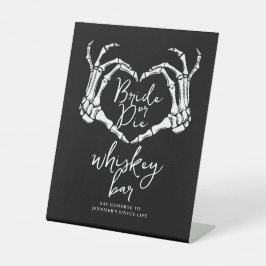 Bride or Die Bachelorette Party Gothic Heart 台座サイン