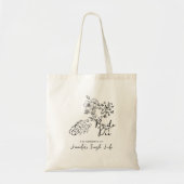 Bride or Die Floral Heart Bachelorette Party トートバッグ (正面)