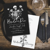 Bride or Die Floral Skeleton Bachelorette Weekend 招待状
