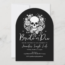 Bride or Die Floral Skull Bachelorette Weekend