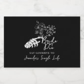 Bride or Die Gothic Heart Bachelorette Party  リキュールボトルラベル (シングルラベル)