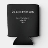 Bride Or Die Gothic Skeleton Black Bachelorette 缶クーラー (裏面)