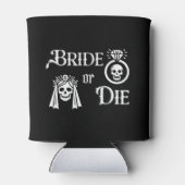 bride or die skull skeleton bachelorette party 缶クーラー (裏面)