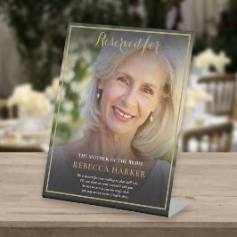 Bride Photos救の母席を予約結婚済み 台座サイン