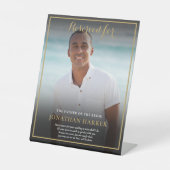 Bride Photos救の父親の席を予約結婚済み 台座サイン (正面)