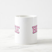 BRIDE – Pink College Font Wedding & Bachelorette コーヒーマグカップ (中央)