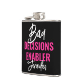 Bride’s Bad Decision Enabler Bachelorette Party フラスク (左)