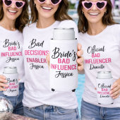 Bride’s Bad Influence Custom Bachelorette Party スリム缶クーラー