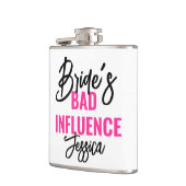 Bride’s Bad Influence Custom Bachelorette Party フラスク (左)