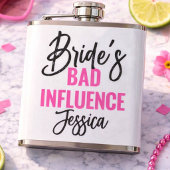 Bride’s Bad Influence Custom Bachelorette Party フラスク