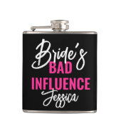 Bride’s Bad Influence Custom Bachelorette Party フラスク (正面)