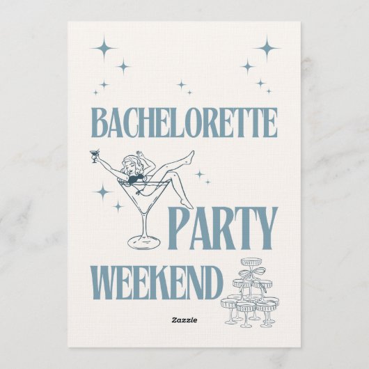 Bride’s Last Adventure – Bachelorette Weekend Fun 招待状 (裏面)