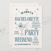 Bride’s Last Adventure – Bachelorette Weekend Fun 招待状 (正面/裏面)