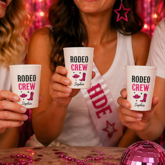 Bride’s Last Rodeo Bachelorette Party Matching 紙コップ