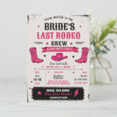 Bride’s Last Rodeo Nashville Bachelorette Party 招待状 (スタンド正面)