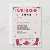 Bride’s Last Rodeo Nashville Bachelorette Party 招待状 (裏面)