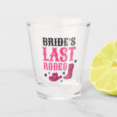 Bride’s Last Rodeo Western Bachelorette Favor ショットグラス (正面)