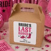 Bride’s Last Rodeo Western Bachelorette Favor スクエアシール