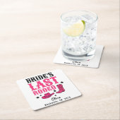Bride’s Last Rodeo Western Bachelorette Party スクエアペーパーコースター (インサイチュ)