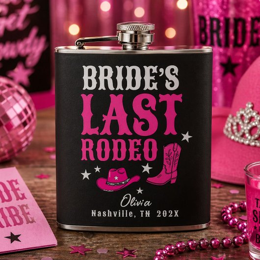 Bride’s Last Rodeo Western Bachelorette Party フラスク