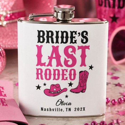 Bride’s Last Rodeo Western Bachelorette Party フラスク