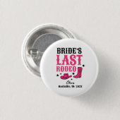 Bride’s Last Rodeo Western Bachelorette Party 缶バッジ (正面&裏面)