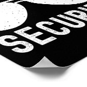 Bride Securityおもしろいの結婚バチェロレッテ ポスター (角)