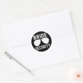 Bride Securityおもしろいの結婚バチェロレッテ ラウンドシール (封筒)