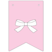 BRIDE Springle Little Love Pink Showerパーティー バンティングフラッグ (第1の旗)