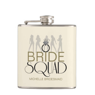 Bride Squadシルエット黒オンライトID252 フラスク