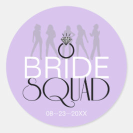 Bride Squadシルエット黒オンライトID252 ラウンドシール