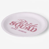 Bride Squad Bachelorette party ペーパープレート (アングル)