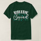 Bride Squad Bride And Bridesmaid T-Shirt Tシャツ (デザイン正面)