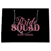 Bride Squad Bright Pink ラージペーパーバッグ (正面)