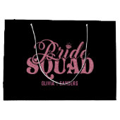 Bride Squad Bright Pink ラージペーパーバッグ (裏面)