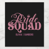 Bride Squad Bright Pink ワインラベル (シングルラベル)