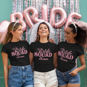 Bride Squad Bright Pink Tシャツ