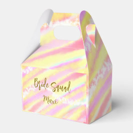 Bride squad golden pastel pink colorful glitter br フェイバーボックス