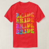 Bride Squad Leopard Bachelorette Party Bride Bride Tシャツ (デザイン正面)