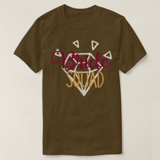 Bride Squad Matching Wedding And Bachelorette Part Tシャツ (デザイン正面)