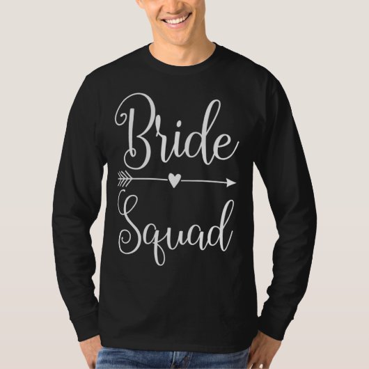 bride squad on tour for bride and bachelorette par tシャツ (正面)