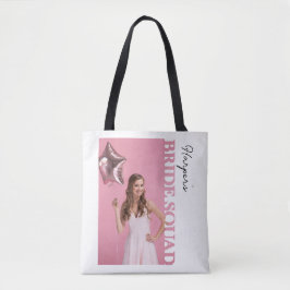 Bride Squad Photo Tote Bag |personalised Hen Party トートバッグ