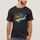 Bride Squad Tee - Lesbian Gay Wedding Diamond Rain Tシャツ (正面)