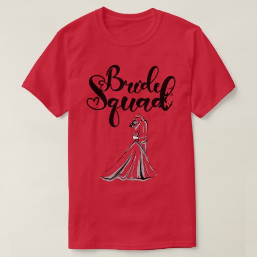 Bride Squad Tees Wedding Anniversary Bride  Tシャツ (デザイン正面)