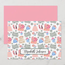 Bride Squad Wedding Note Card ノートカード