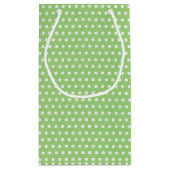 Bride Stick Girl In Sneakers On Polka Dots スモールペーパーバッグ (裏面)